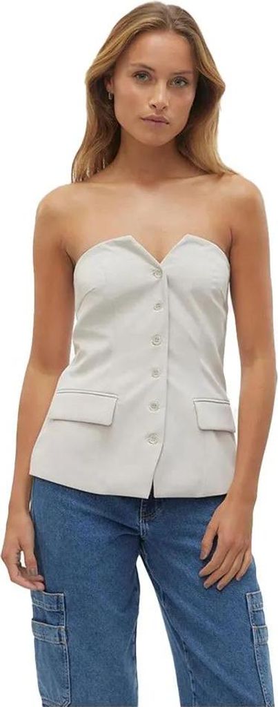 Vero Moda Charity ärmelloses T-shirt Beige 40 Damen Beige 40