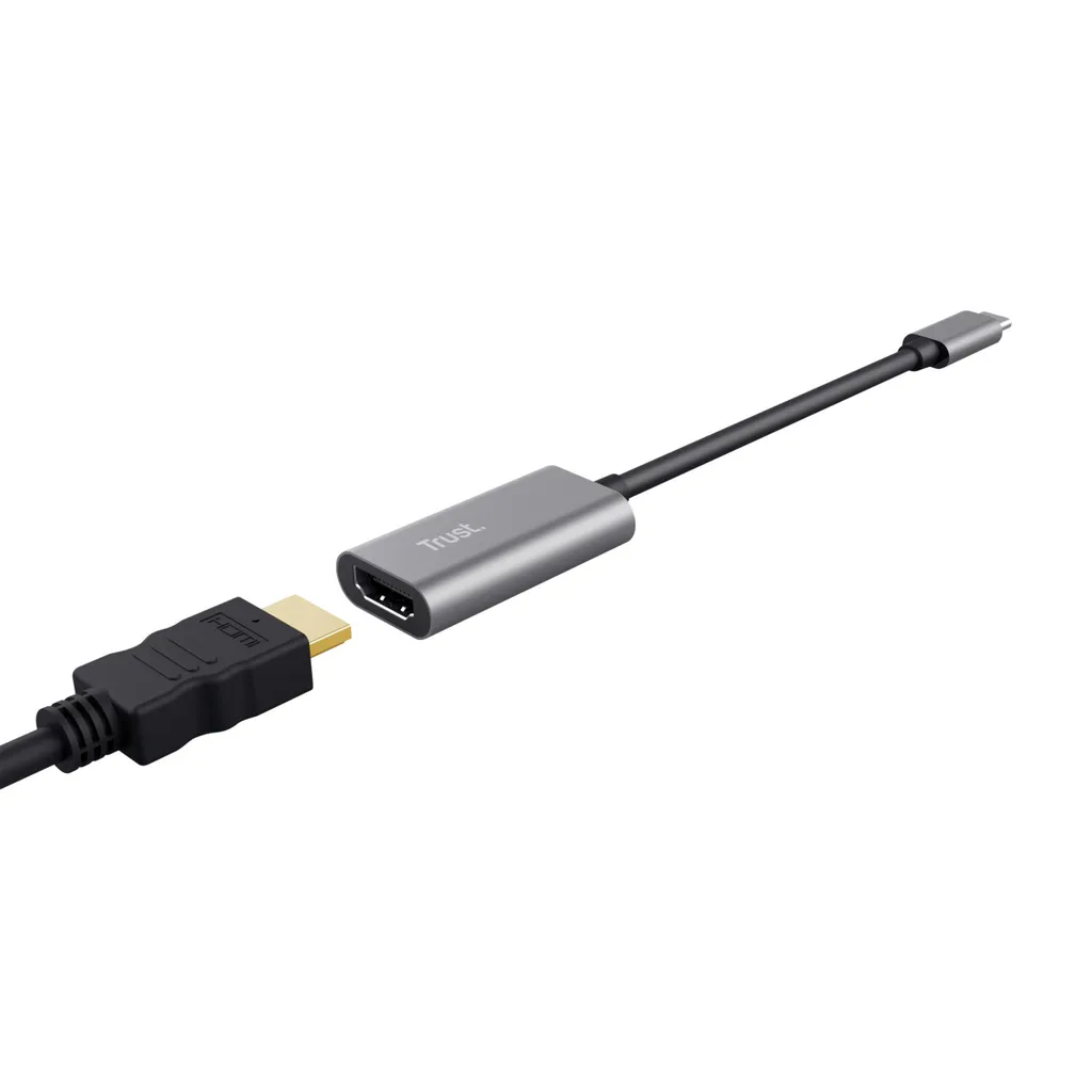 Trust Dalyx Adaptateur USB HDMI : Solution Double Écran 4K Gris Sidéral - 4