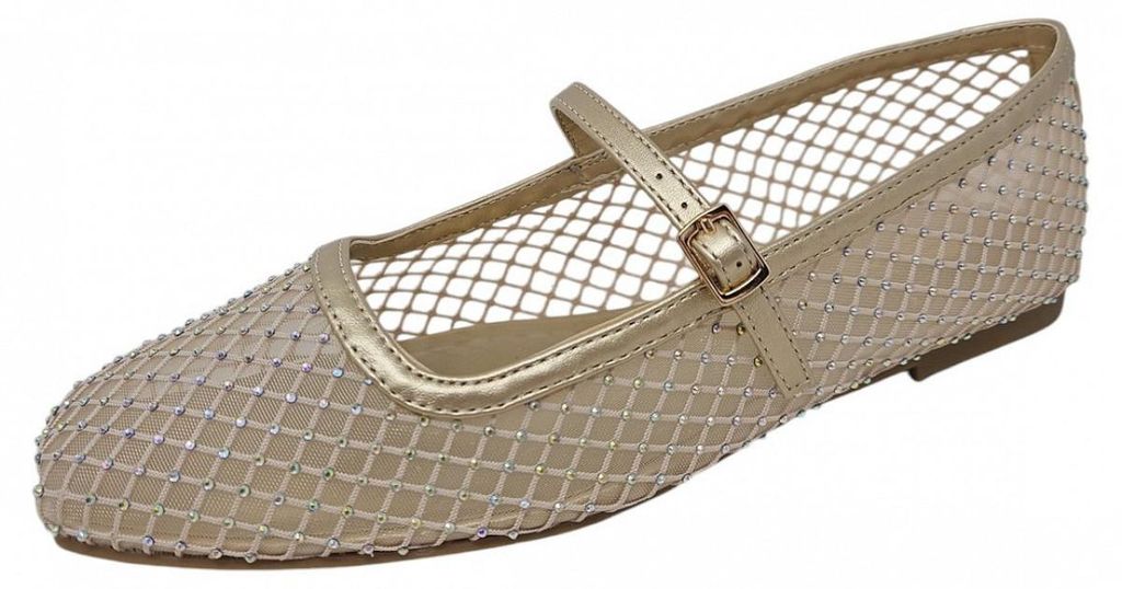 La Strada Spangenballerina Beige Produktbild 
