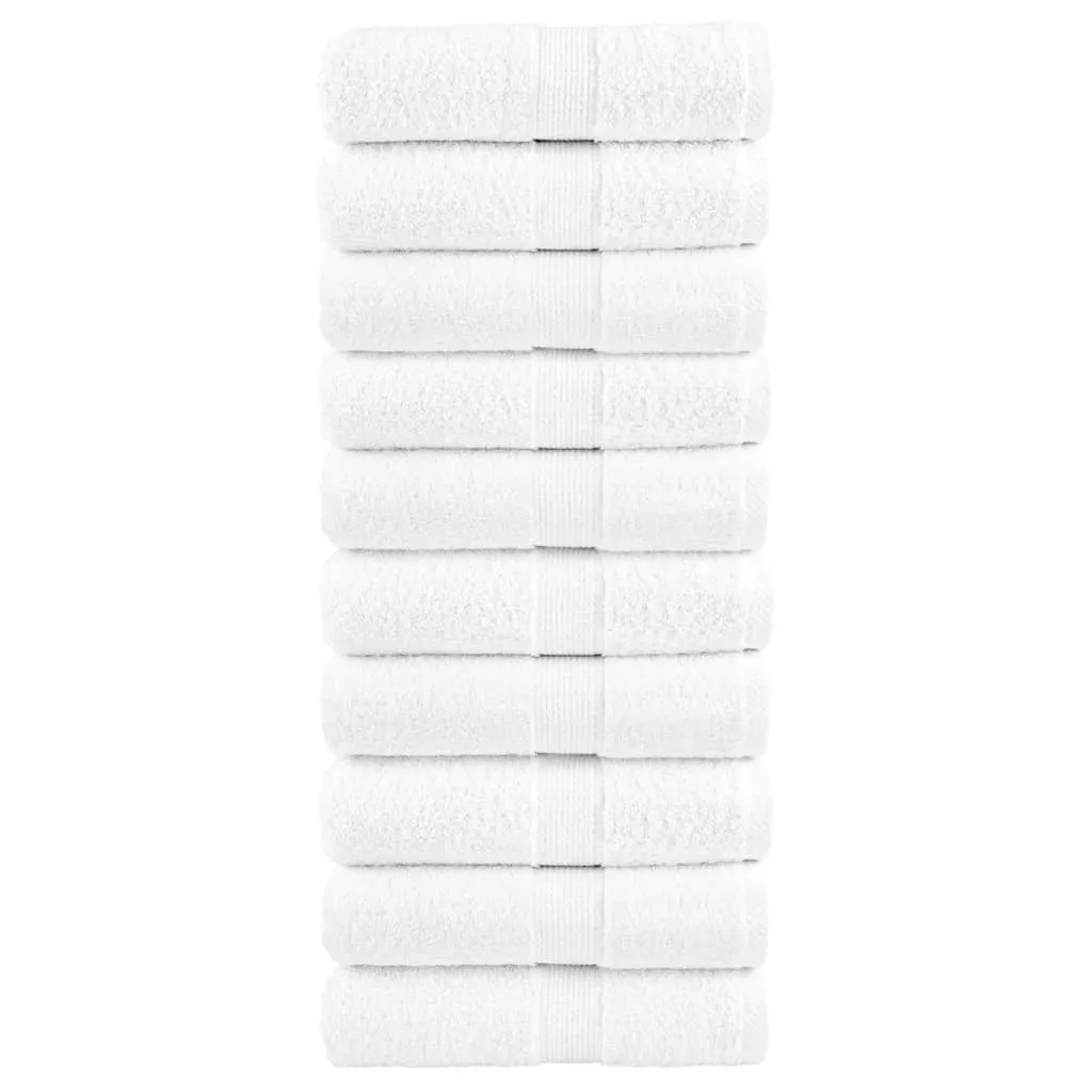 Asciugamani premium per ospiti SOLUND 10 pz. Bianco 30x50cm 600 g/m²