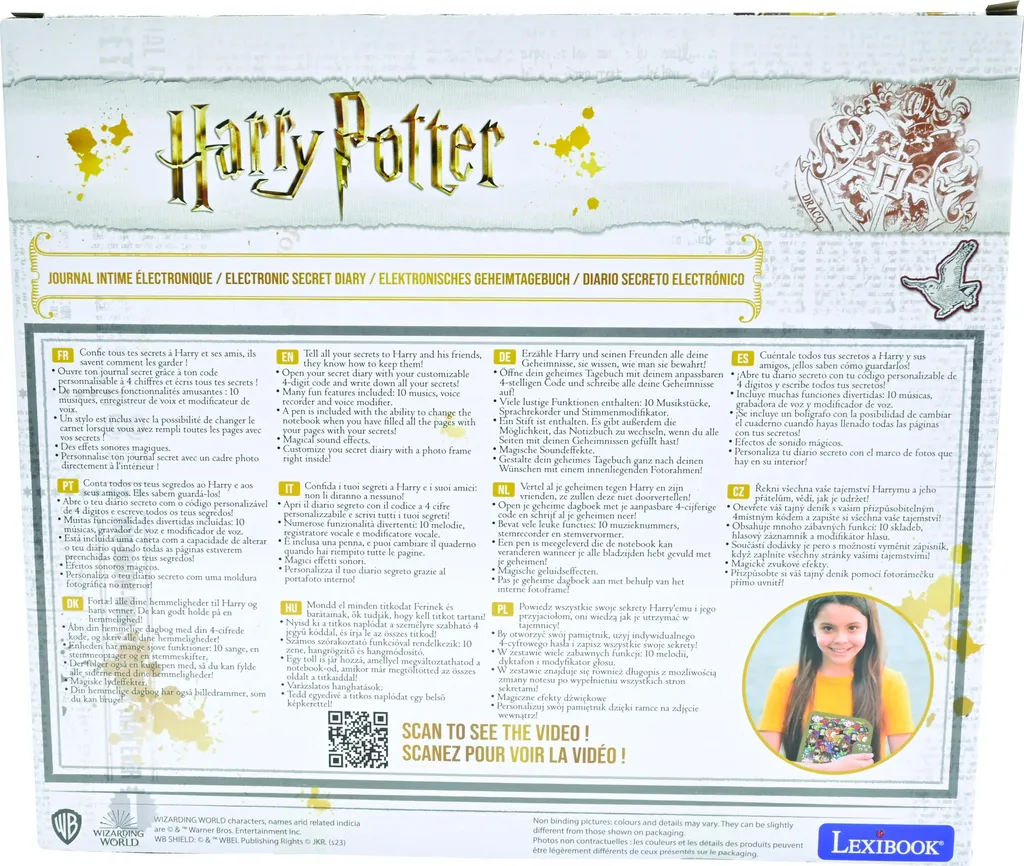 Journal Intime Harry Potter avec Code Secret et Compartiment Caché - 7