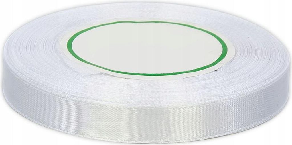 Band Satinband WEIß Deko Rolle Geschenke Hochzeit 12mm Produktbild 