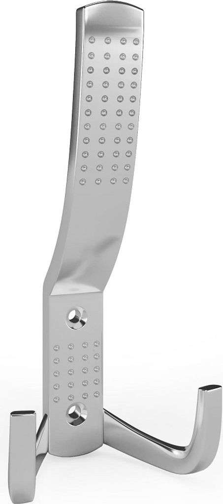 Kleiderhaken Punktmuster Huthaken Modell WP11 Garderobenhaken Wandhaken Zamak Schwarz matt Chrom glänzend