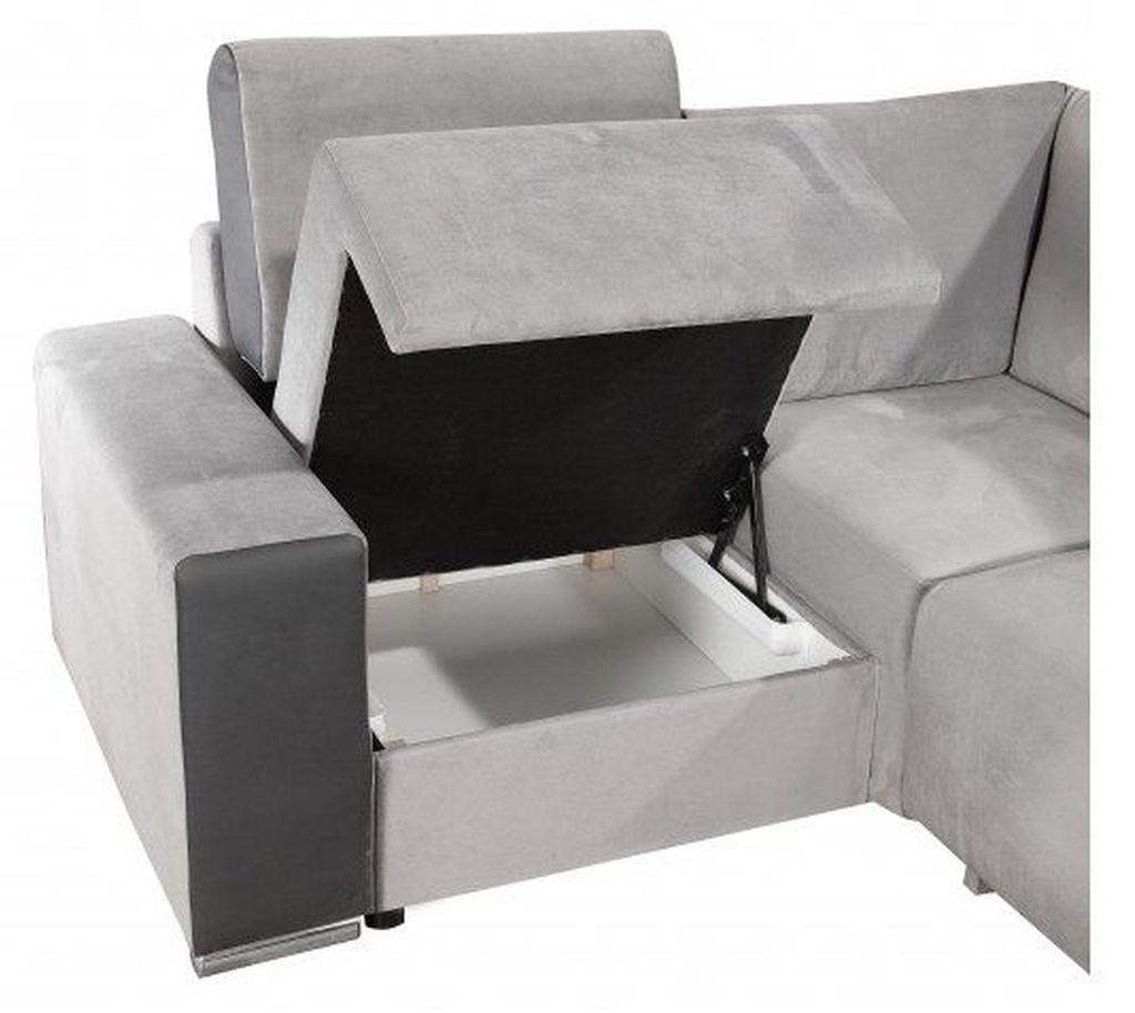Design Ecksofa Sofa Couch Polster Sitz Eck Sofas Couchen Bettfunktion Schlafsofa