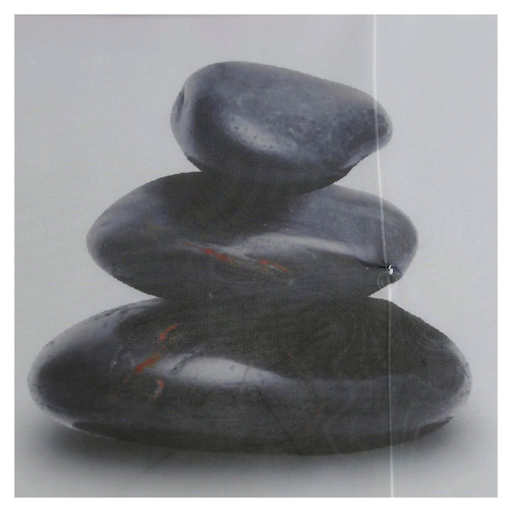 Raffrollo ohne Bohren für die Küche, transparente Gardinen mit Ösen, Voile in Weiß, BxH 100x140cm, 1 Stück