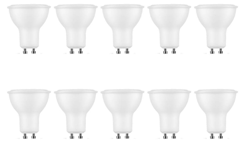 Modee GU10 LED-Lampe 7W - 700lm - 4000K - Neutralweiß - LED-Spot - Ersetzt 54W-Halogenlampe - 10 Stück