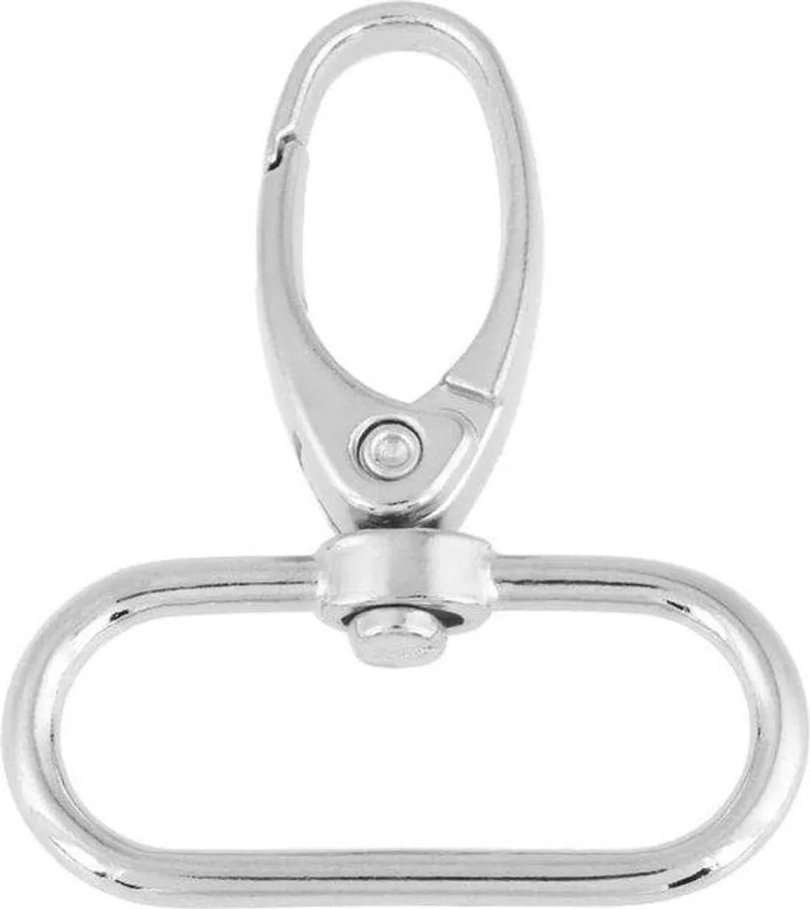 Anneaux de sécurité à mousqueton pivotant en zinc résistant 20-38 mm