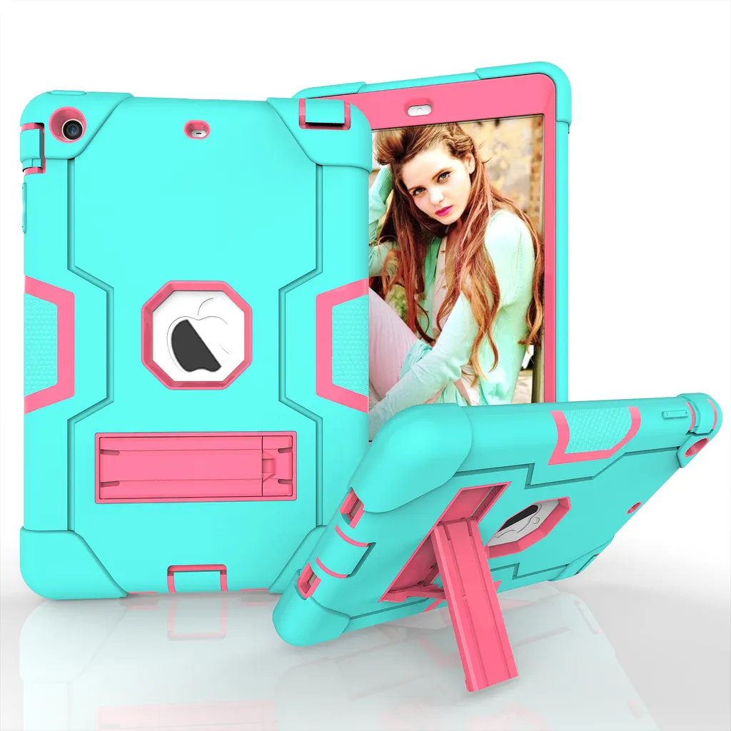 Cover iPad Mini 1 2 3 per Bambini - Custodia Resistente Verde Menta