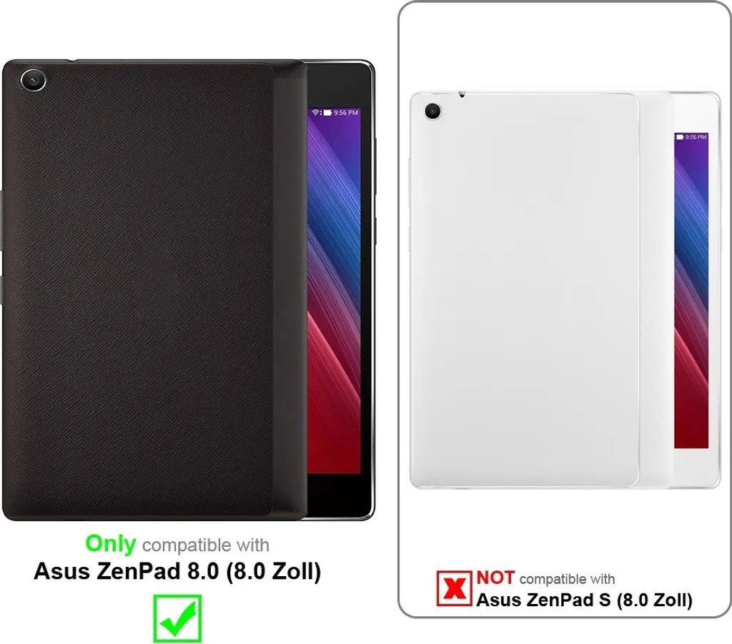 Custodia Protettiva Asus ZenPad 8.0 Cadorabo Blu | Finitura 360° - 2
