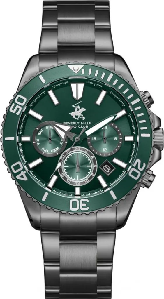 Montre-bracelet pour Homme Verte et Argentée Beverly Hills BP3721X.070