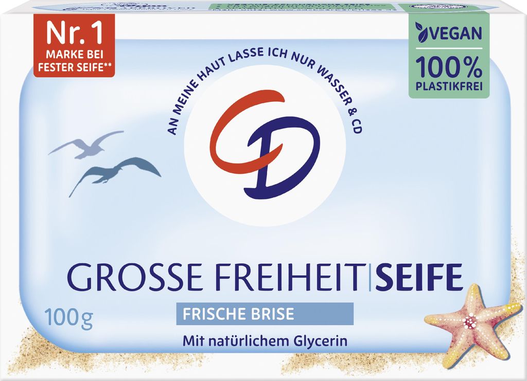 CD Grosse Freiheit Stückseife mit Glycerin Sea Breeze 100 g Produktbild 