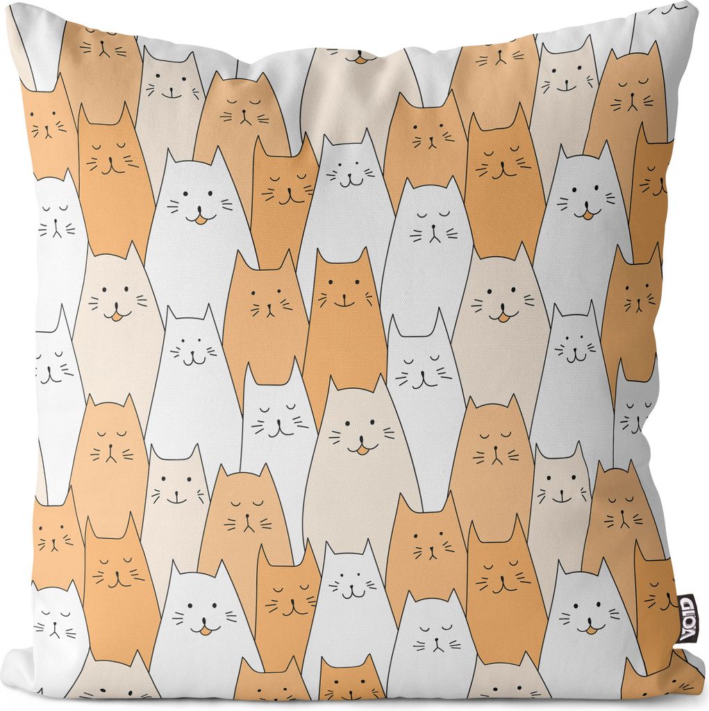 VOID Comic Katzen Rasse Grafik Kissenbezug Kissenhülle sofa couch wohnzimmer dekoration wasserfest Outdoor Kissen bezug deko