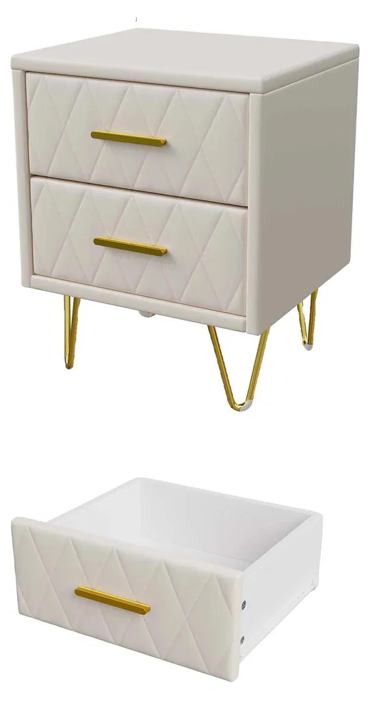 Table de chevet beige 2 tiroirs : finissez-en avec le désordre dans la chambre
