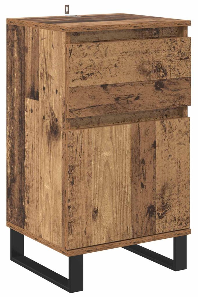 Sideboard mit Schubladen Altholz 35 x 40 x 70 cm Holzwerkstoff