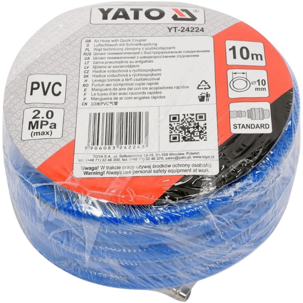 Yato Przewód / Wąż Pneumatyczny Zbrojony Pvc 10Mm X 10M Zdjęcie produktu 