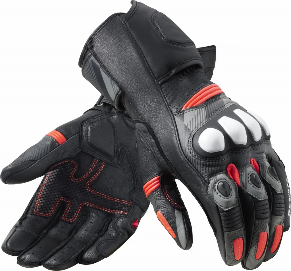 Gants de moto racing Revit League 2 en cuir - Protection sport Taille S