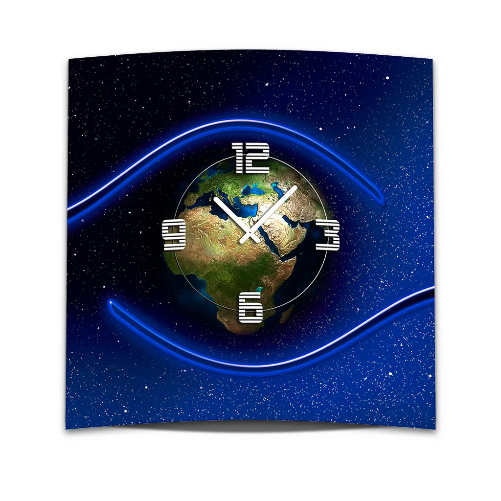 Horloge murale XXL 3D Dixtime GQ-013 globe terrestre design 50x50 cm