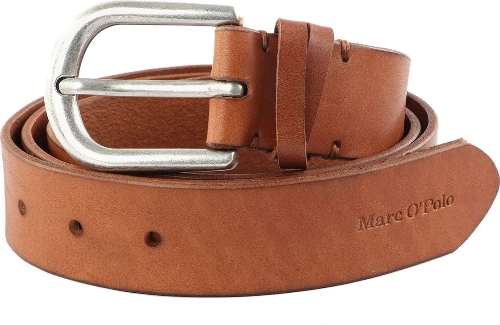 Marc O'Polo Dagmar Belt W85 Marrone Cognac - Cintura Pelle Donna Lusso