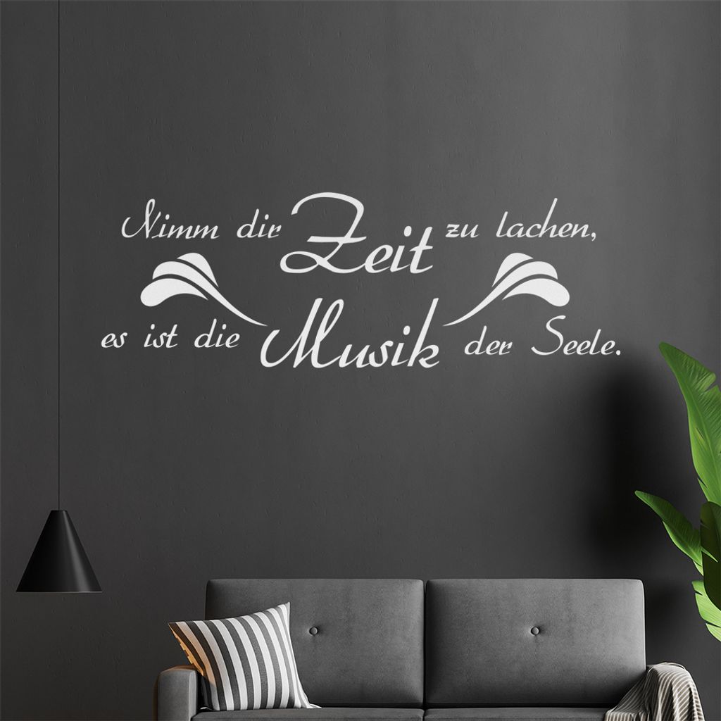 Nimm Dir Zeit zu... Wandtattoo in 6 Größen - Wandaufkleber Wall Sticker - Dekoration, Küche, Wohnzimmer, Schlafzimmer, Badezimmer