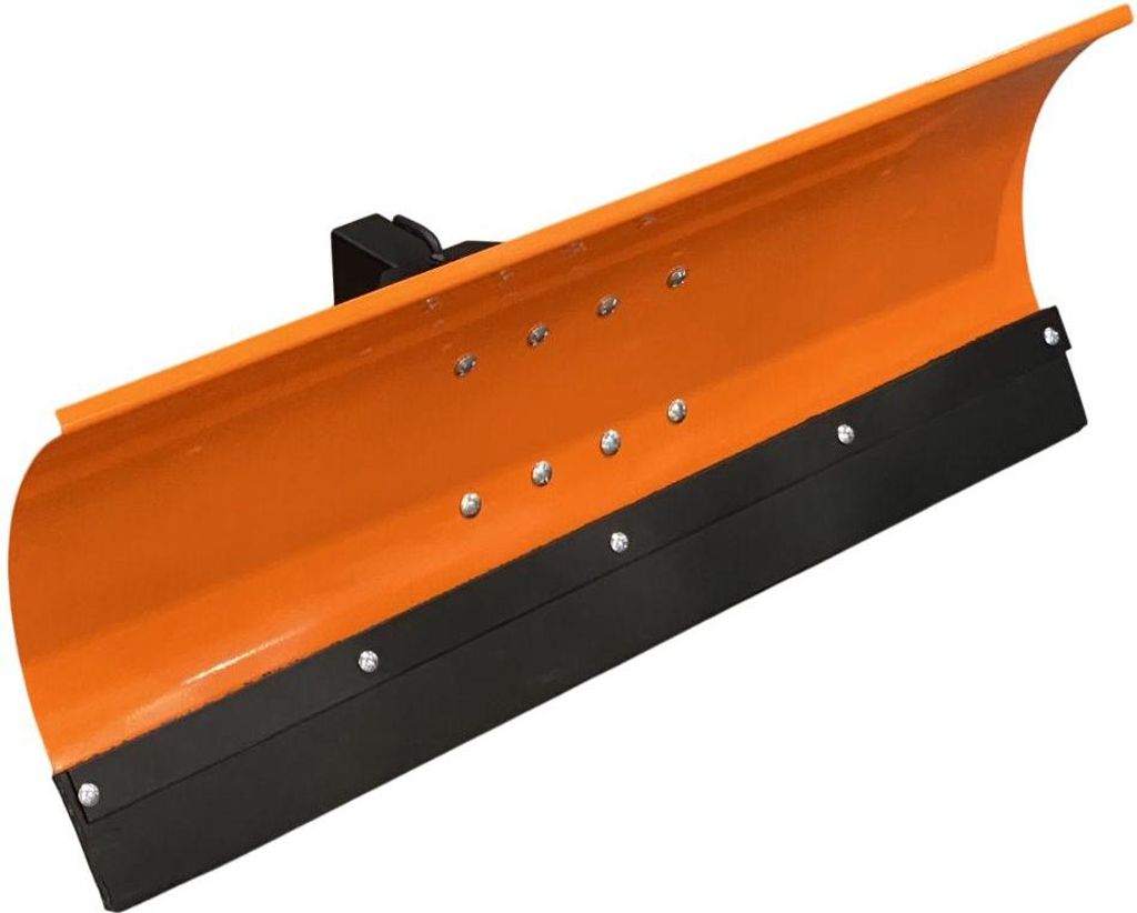 Schneepflug Schneeschild Universal 5 Fach verstellbar für Rasentraktor 125x40 cm Orange