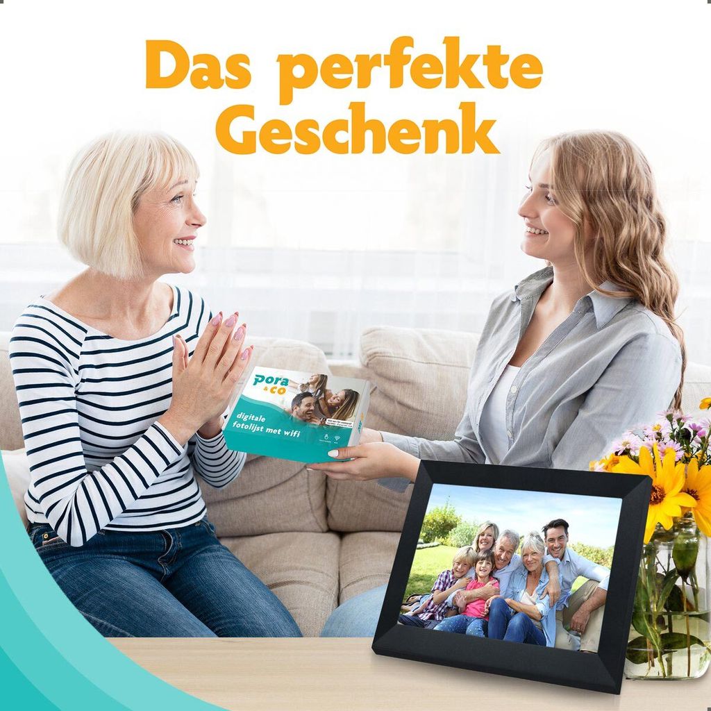 Digitaler Bilderrahmen mit WiFi und App - digitaler Produktbild 9
