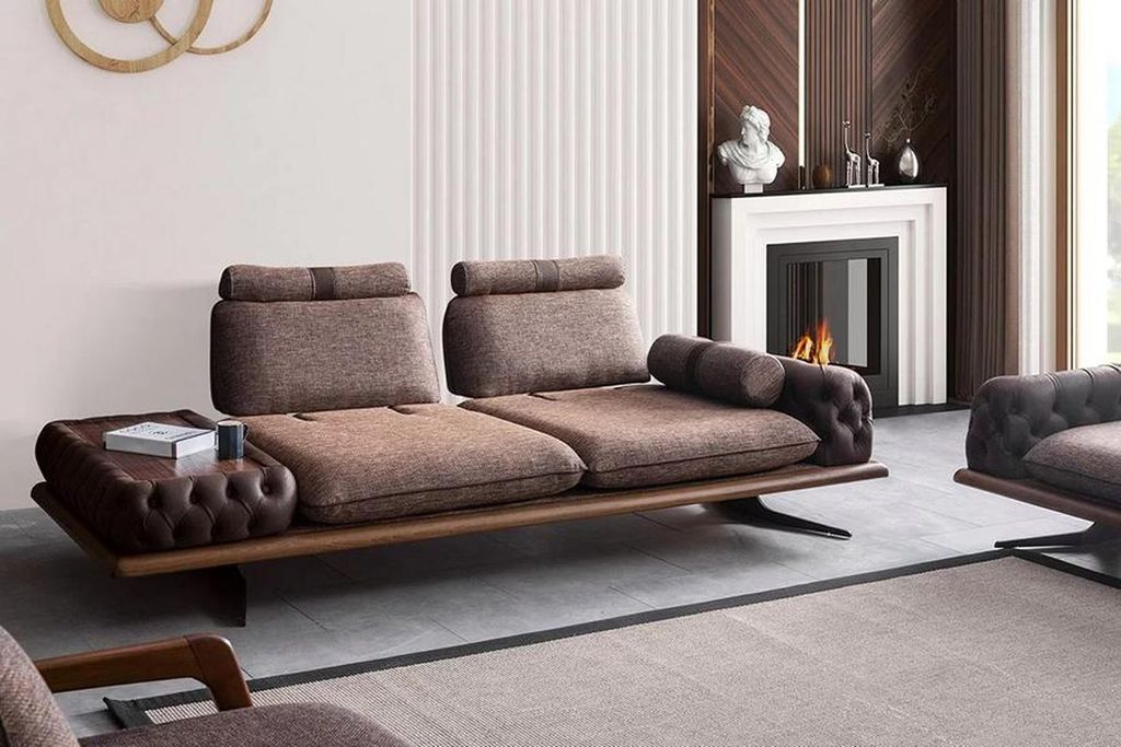 Luxus Sofagarnitur 4tlg. Sofa Couch Set Gruppe Sitzpolster Couchen Sofas