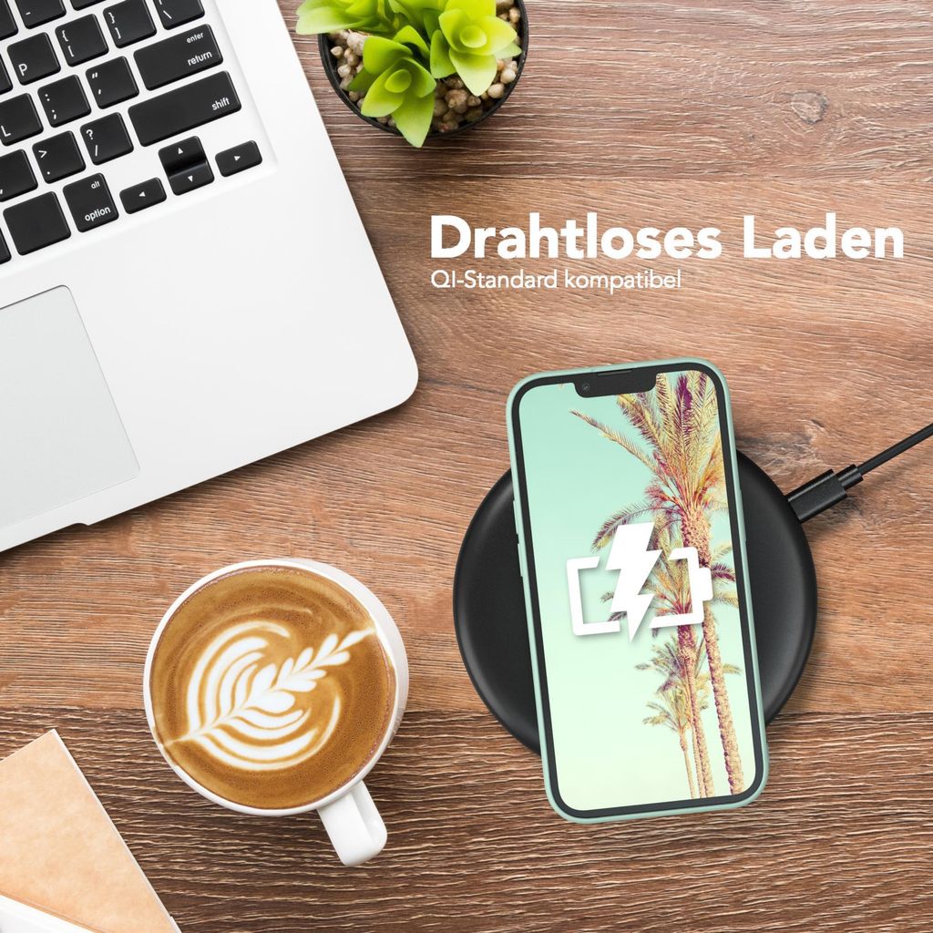 EAZY CASE - TPU Hülle für Apple iPhone 13 Pro, TPU Case stoßfeste Handyhülle, weiches Cover mit Kameraschutz, Silikonhülle in Grün