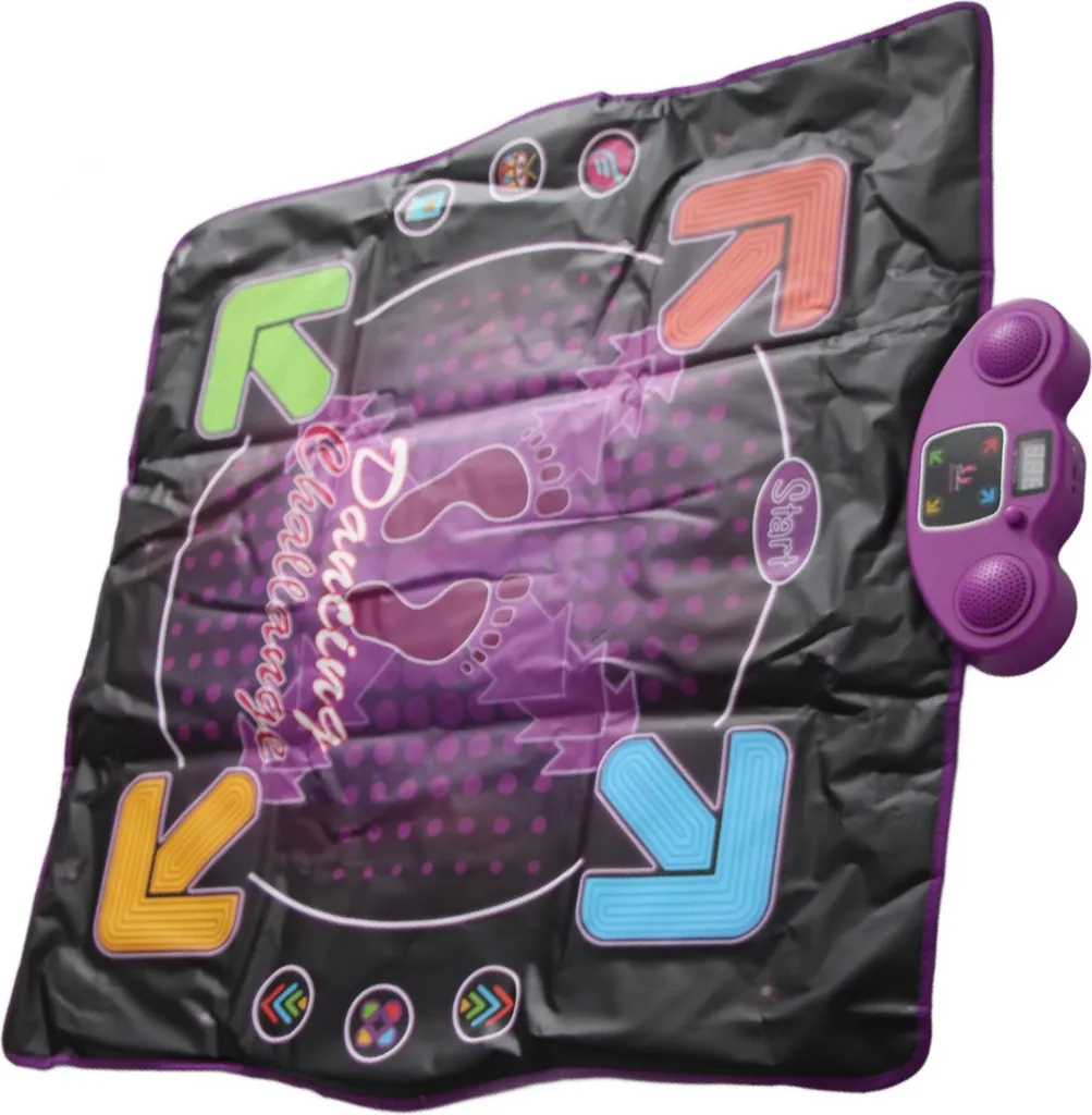 Tapis de danse électronique avec micro et 4 modes de jeux interactifs