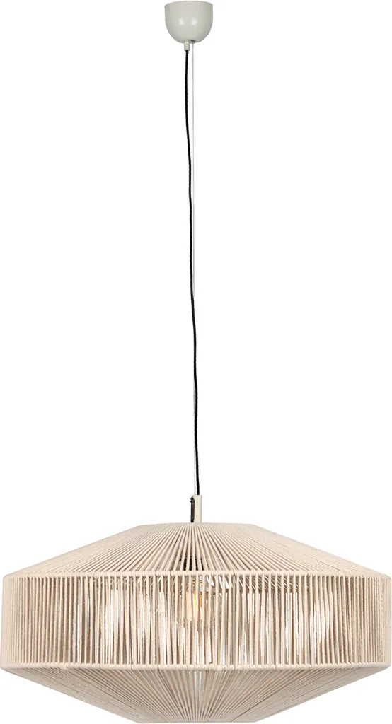 Trio Leuchten - Japandi Japandi Lampada a sospensione I Lampada a sospensione I Lampada a sospensione corda marrone 61cm - Svea I Soggiorno I Camera da letto - Rotonda - LED adatto E27