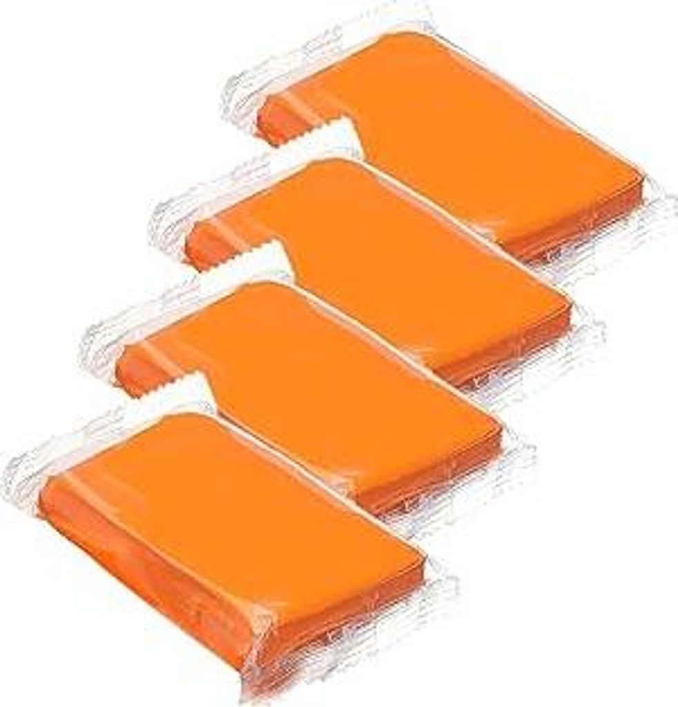 Auto Knete Lack, Reinigungsknete, Auto Car Clay Bar, 4 x 100 g Lackreinigungsknete, Lackknete für Autos Motorrad Trucks Wohnwagen, (Orange)