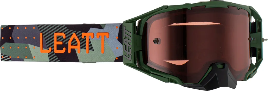 Masque enduro anti-buée Leatt Velocity 6.5 Cactus 50mm