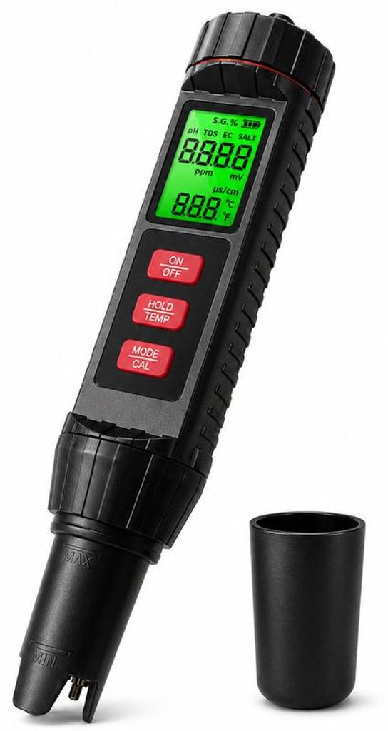 7-in-1 Digitales Pool Wassertestgerät – Produktbild 