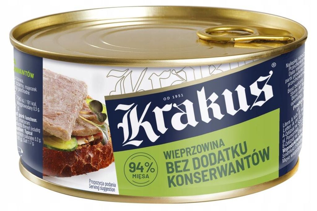 Wieprzowina bez konserwantów 300 g Konserwa Krakus Zdjęcie produktu 