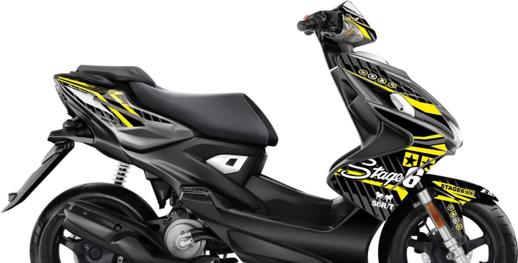 Stage6 Kit graphique jaune pour Yamaha Aerox après 2013 - Design Pro