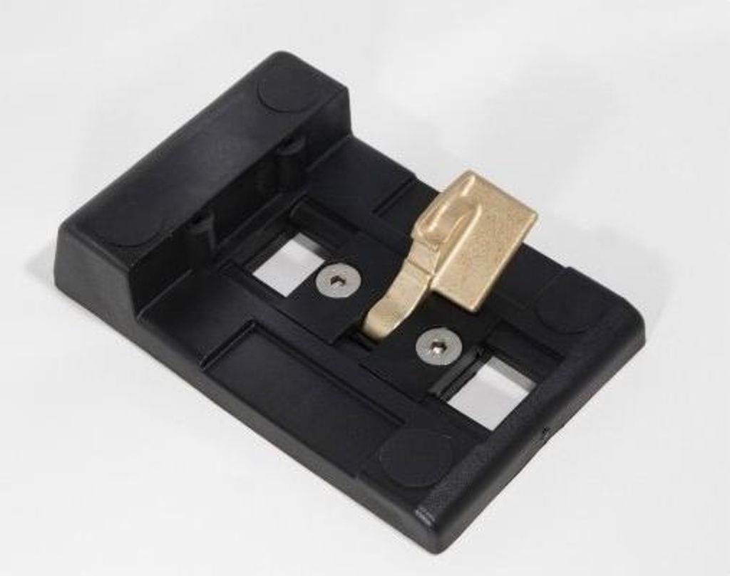 Sabot Portail Polyamide Noir Fixation Robuste Et Discrète Image du produit 