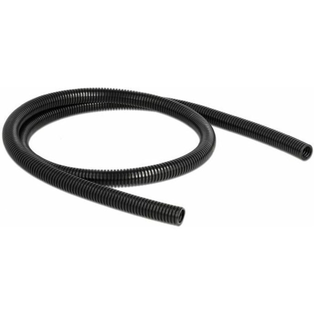 DeLOCK Kabelschutzschlauch 1 m x 13 mm schwarz, Schwarz, Produktbild 