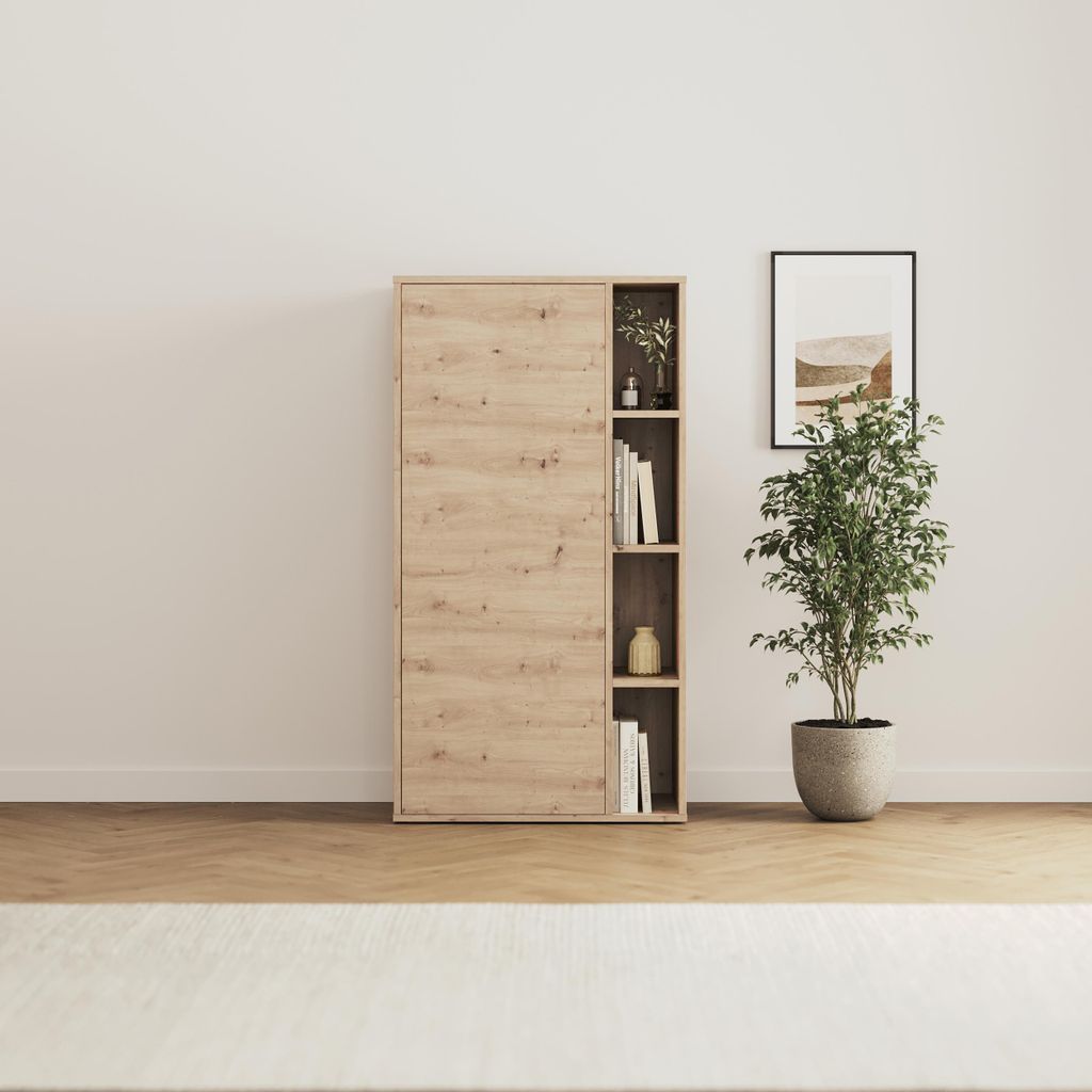 SMARTBett Schrank STA.2.0016 (Serie M2 Tiefe 55cm) Höhe 168,2cm Wildeiche