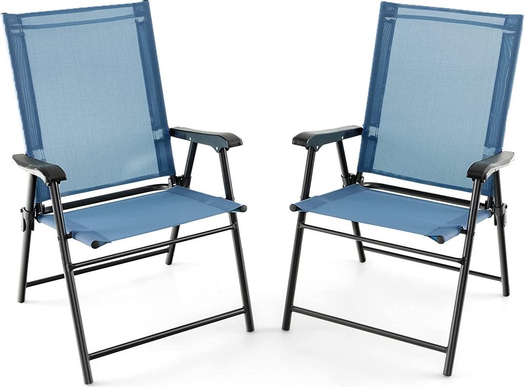2er Set Gartenstuhl klappbar, Klappstuhl Hochlehner Produktbild