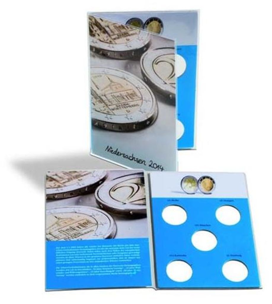 Münzkarte für deutsche 2-Euro-Gedenkmünze, neutral Produktbild 