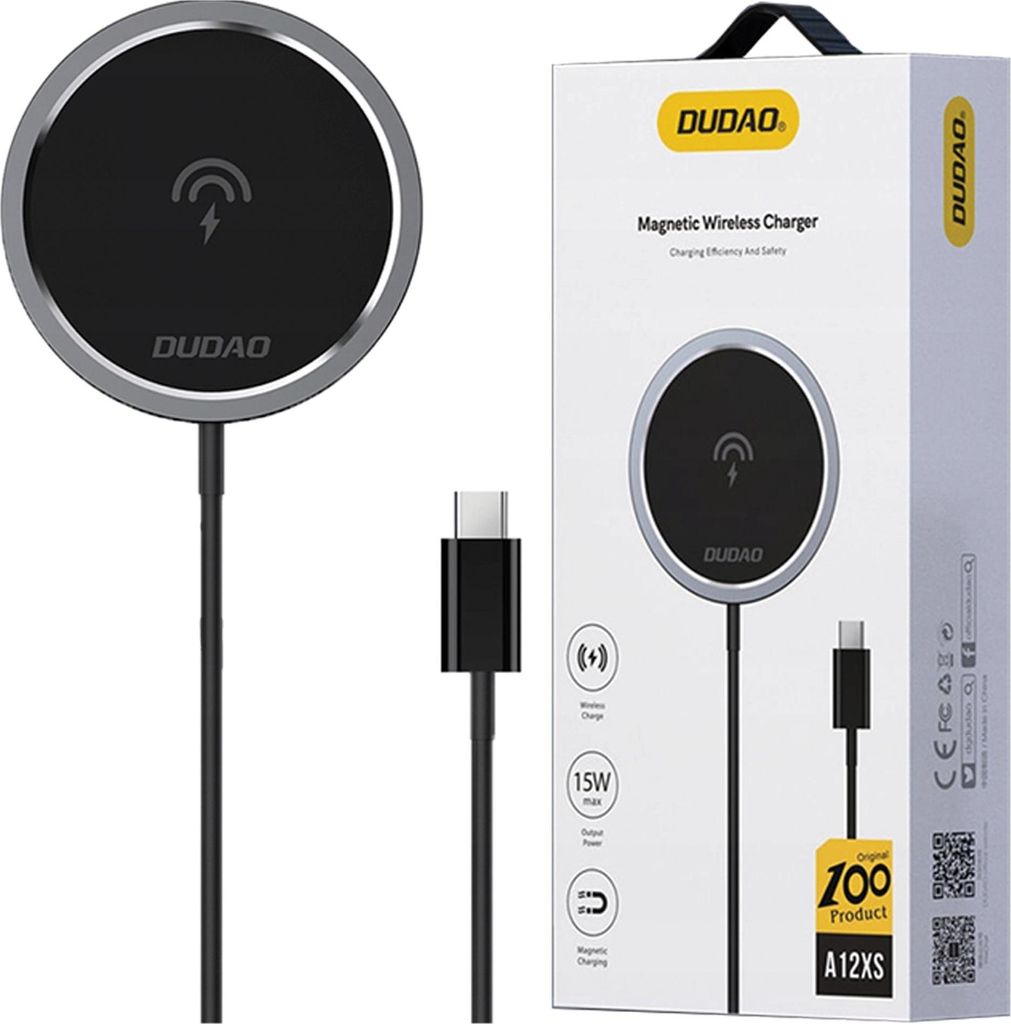 DUDAO Kit 15W Magnetic Wireless Charger Qi e 20W AC MagSafe Immagine del prodotto 