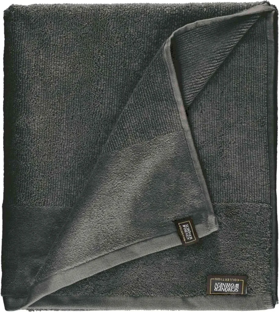 Grande serviette de bain 100x150 cm Anthracite SENSE-2 absorbante