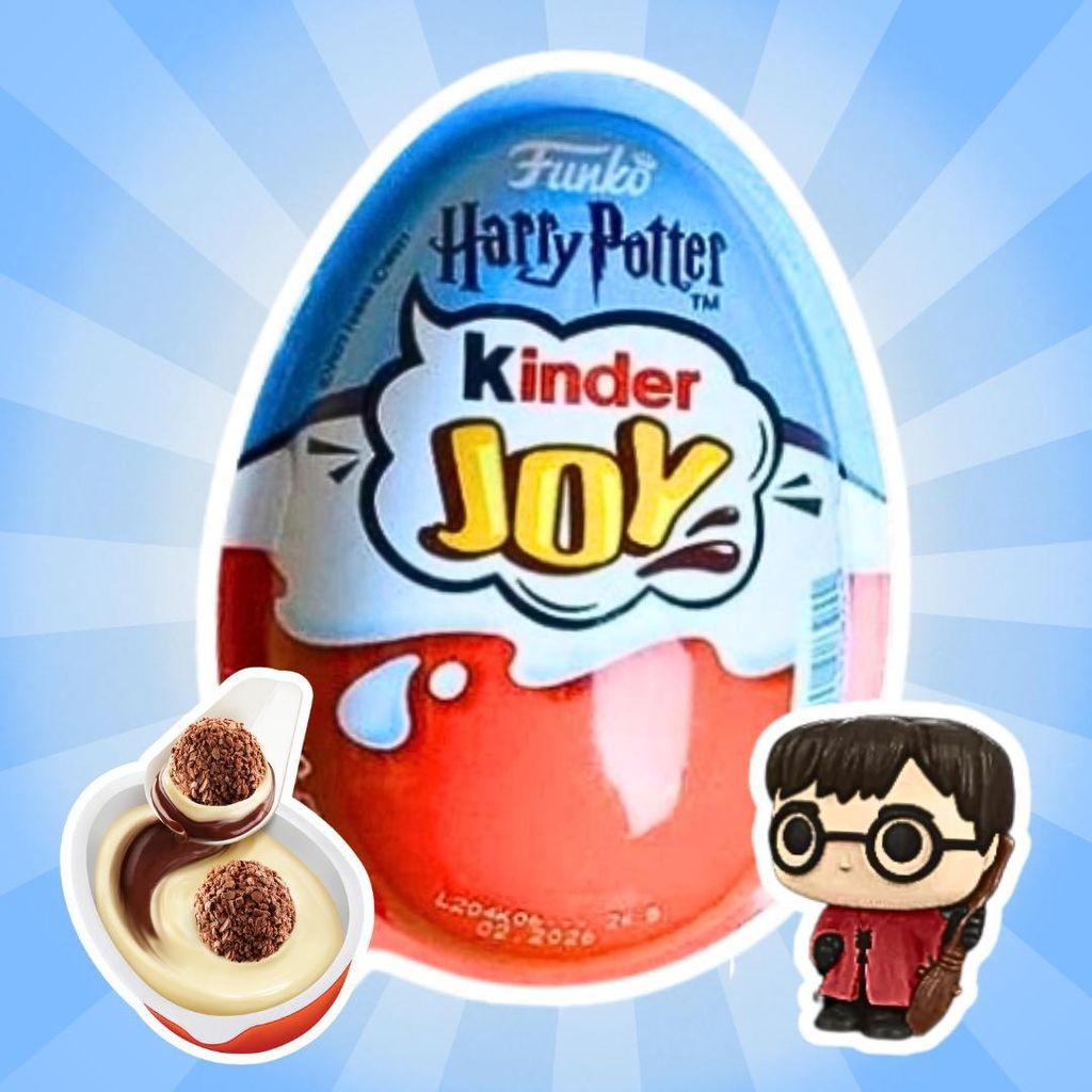1x Kinder Joy Harry Potter Überraschungsei mit Milchcreme & Produktbild 