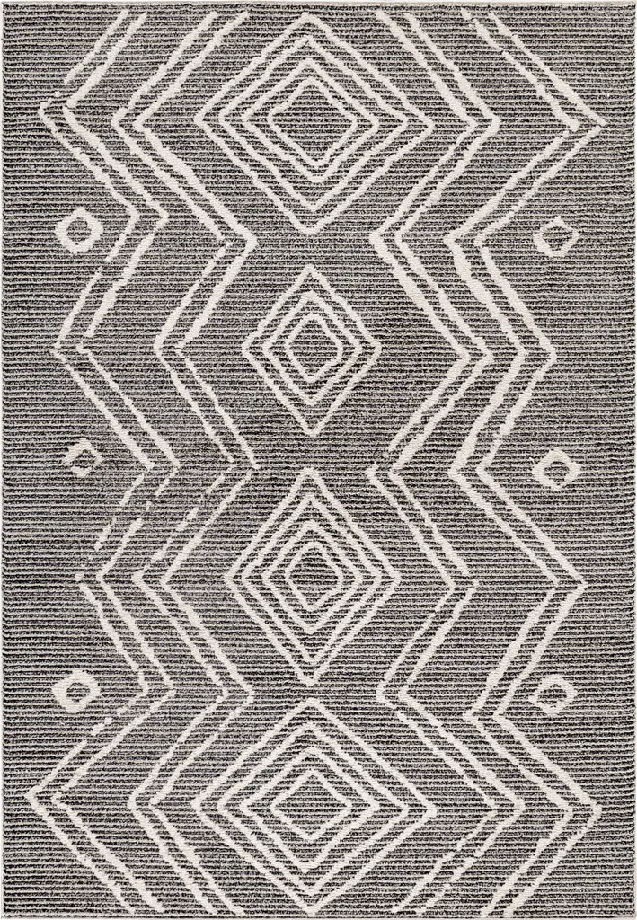 Moquette Taznaxt 140x200 cm Noir 5104 - Confort Thermique et Laine Bio