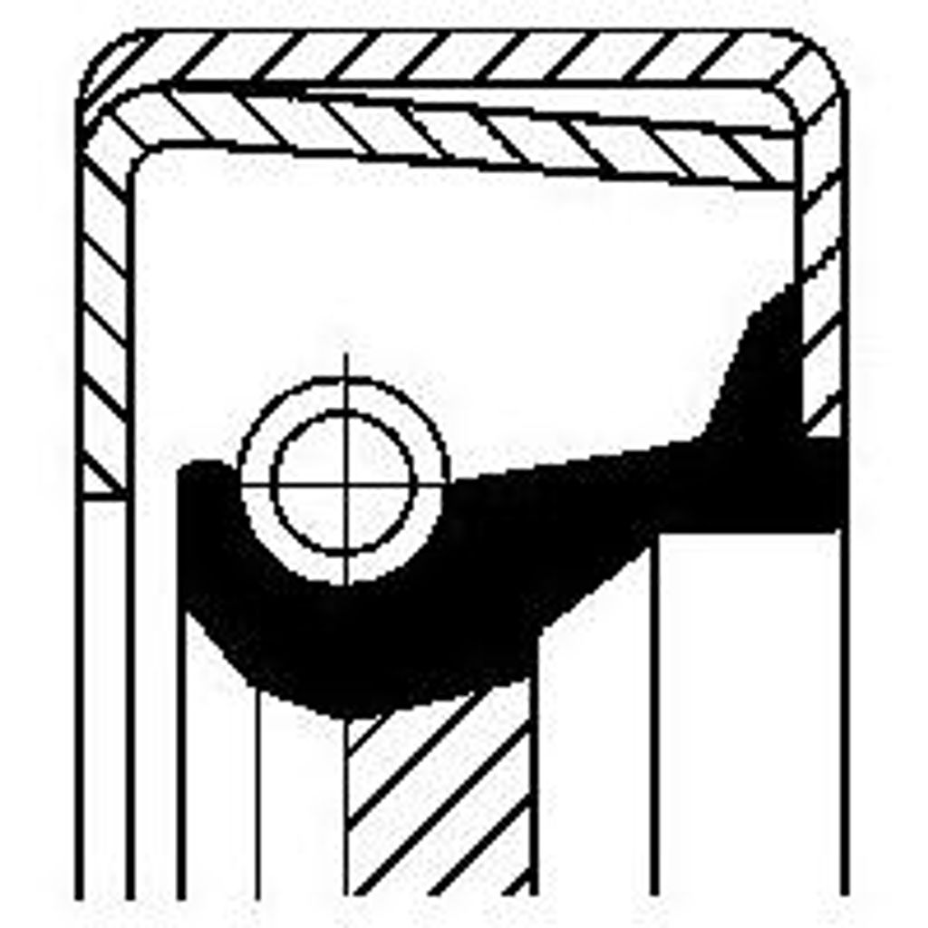 CORTECO 12014345B Simmerring, Schaltgetriebe OE 40004670 kompatibel mit Mito, 500, Brava, Bravo, Cinquecento, Doblo, Grande Punto, Idea, Linea, Mar...