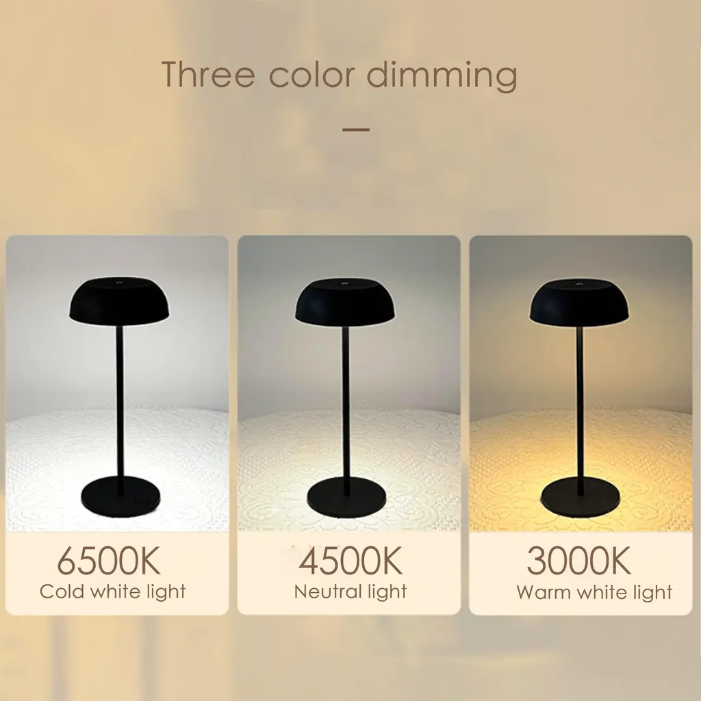 Lampe de table rechargeable USB - Solution d'éclairage sans fil tactile - 5