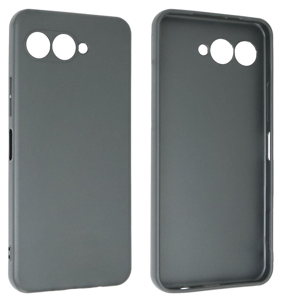 A product shot of a phone case, showing both the exterior and interior.