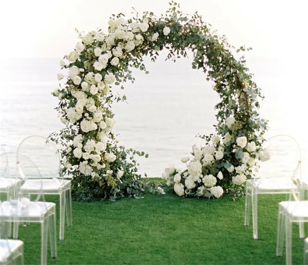 Structure Arche de Mariage 2,4m en Fer Robuste pour Décoration DIY - 4