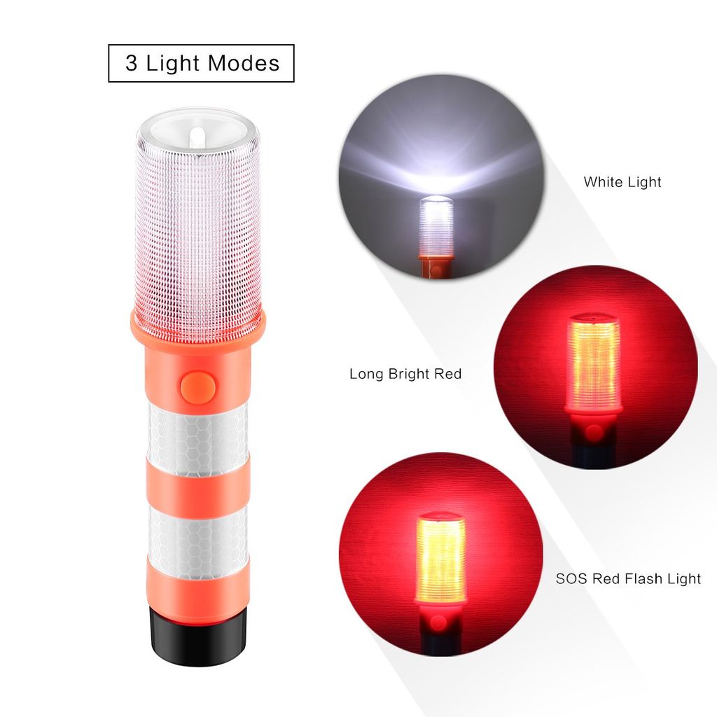 Warnblinkleuchte 16 LED Notfall-Lampe Magnet Warnblitzer Warnsignal SOS Leuchte 