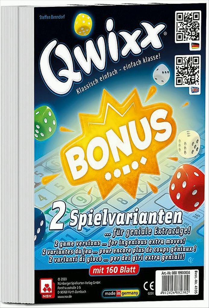 QWIXX - BONUS - INTERNATIONAL - Prídavné bloky (sada 2 ks) Obrázok produktu 