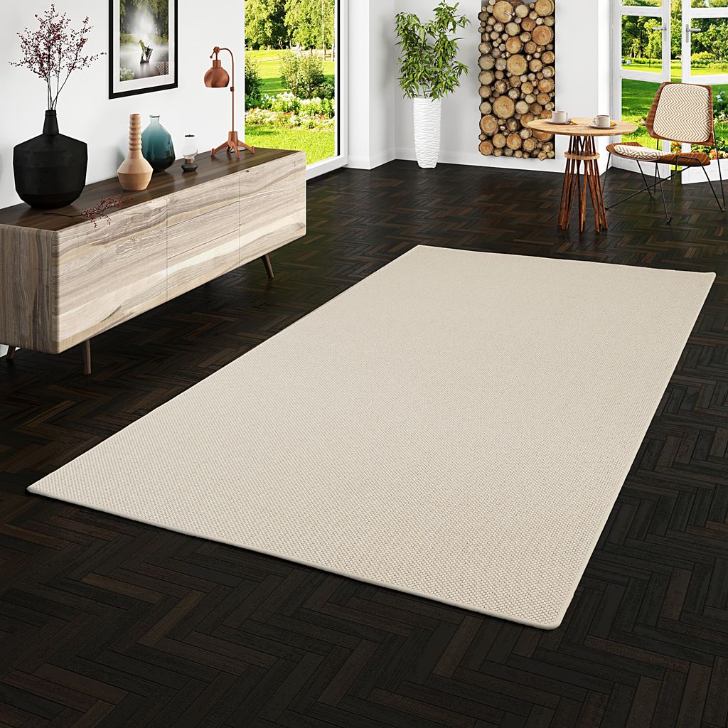 Teppich Bentzon Flachgewebe Sand, Größe:100x400 cm